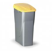Odpadkový koš na tříděný odpad 40l+ víko  žlutý - klikněte pro více informací